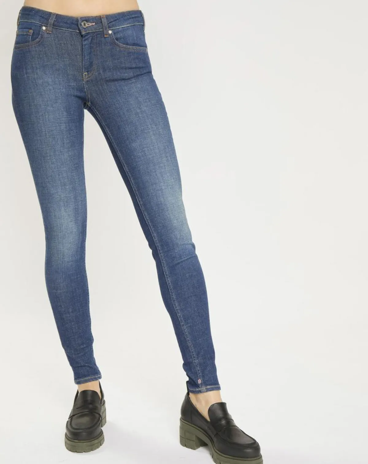 Scotch & Soda Jeans|Jean Skinny Bohemienne Tr bleu foncé
