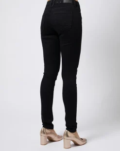 Esprit Jeans|Jean Skinny en coton mélangé à teneur en stretch confortable noir