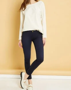 Acquaverde Jeans|Jean skinny Natural Blake marine foncé