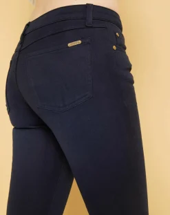 Acquaverde Jeans|Jean skinny Natural Blake marine foncé