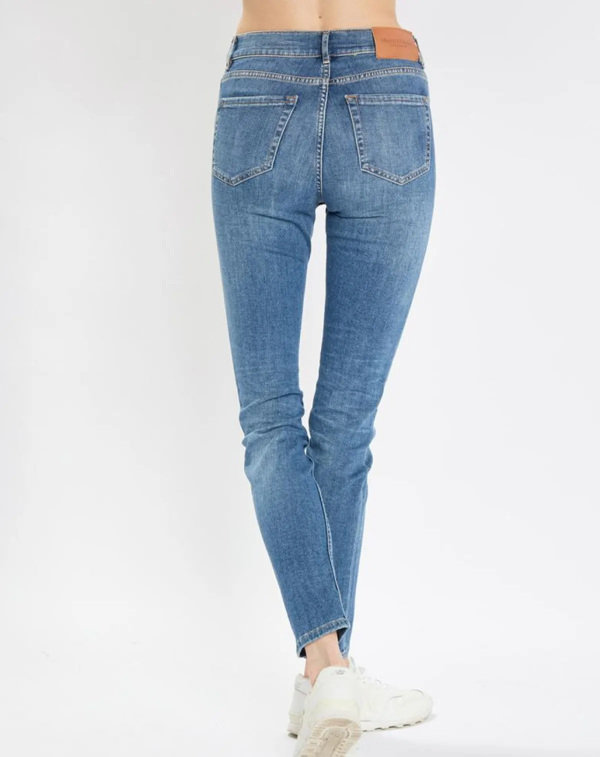 Marc O'Polo Jeans|Jean Skinny Taille haute bleu moyen