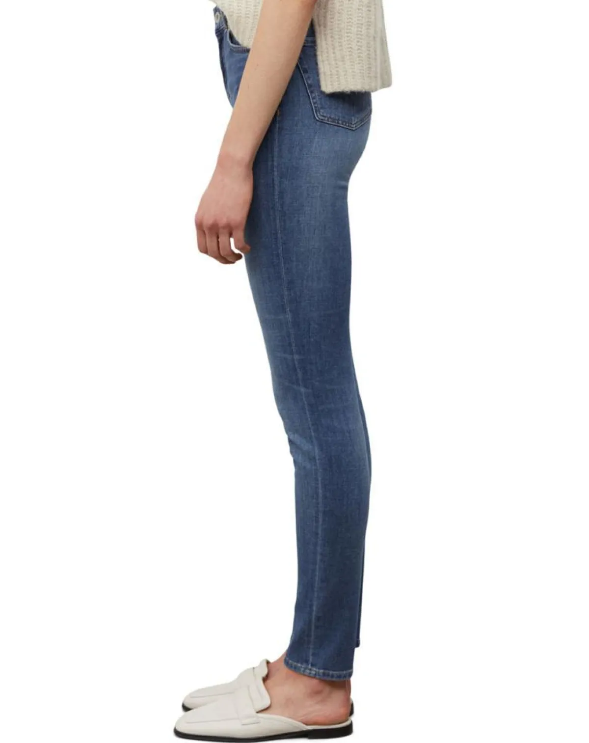 Marc O'Polo Jeans|Jean Skinny Taille haute bleu moyen