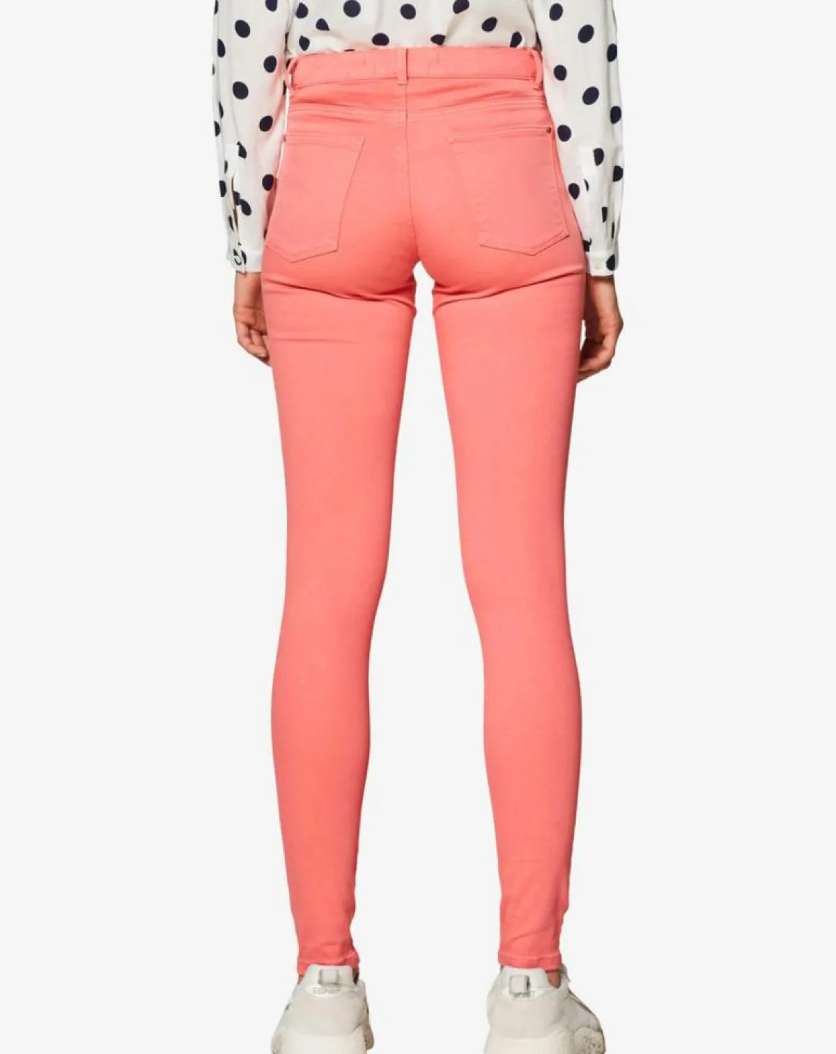 Esprit Jeans|Jean skinny uni rose poudre