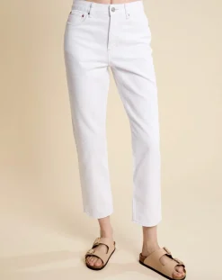 Bellerose Jeans|Jean slim 100% Coton Bio Pam blanc