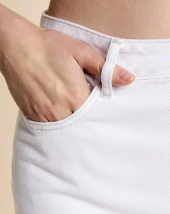 Bellerose Jeans|Jean slim 100% Coton Bio Pam blanc