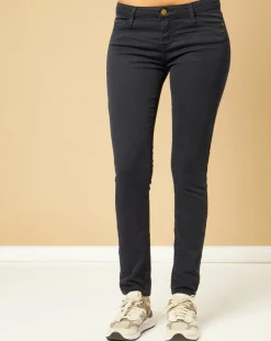 Acquaverde Jeans|Jean slim 7/8 Scarlett bleu marine