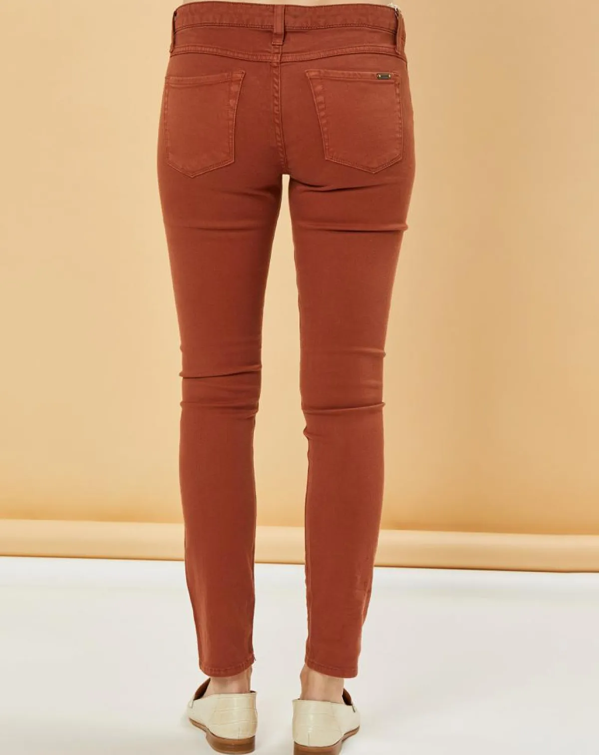 Acquaverde Jeans|Jean slim 7/8 Scarlett camel