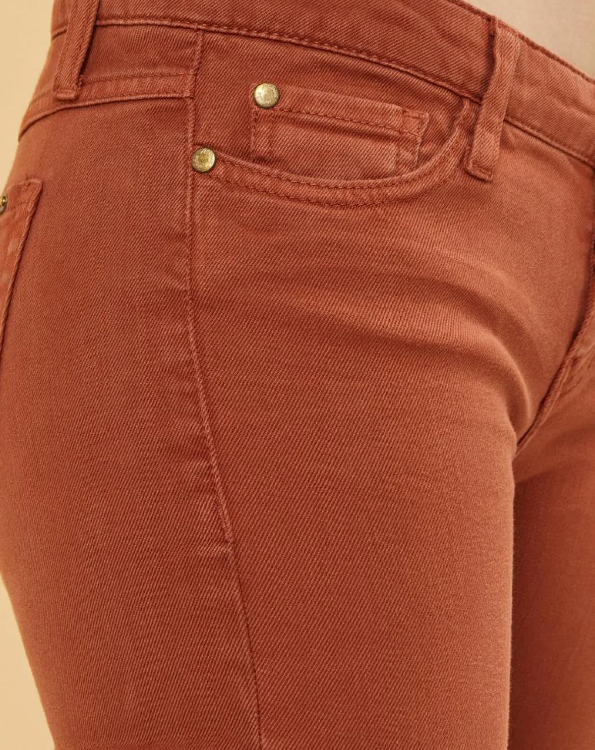 Acquaverde Jeans|Jean slim 7/8 Scarlett camel