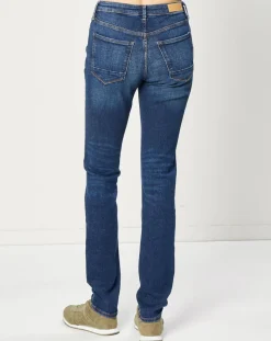 Esprit Jeans|Jean Slim en Toile de coton bleu brut