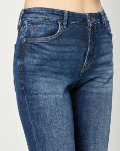 Esprit Jeans|Jean Slim en Toile de coton bleu brut