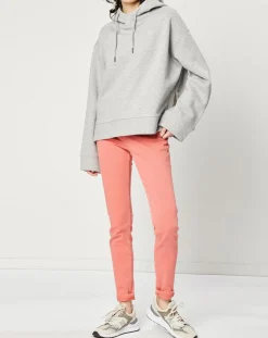 Esprit Jeans|Jean Slim en Toile de coton rose