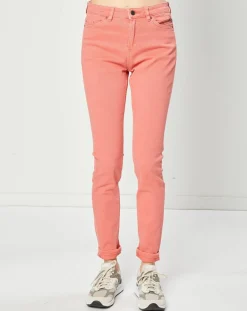 Esprit Jeans|Jean Slim en Toile de coton rose