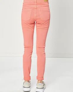 Esprit Jeans|Jean Slim en Toile de coton rose