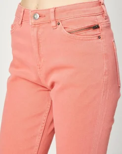 Esprit Jeans|Jean Slim en Toile de coton rose