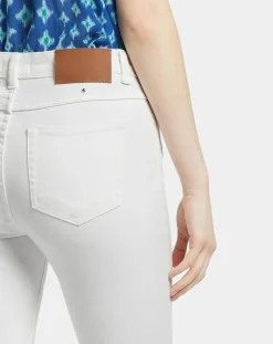 Galeries Lafayette Jeans|Jean Slim en Toile de coton Mina blanc