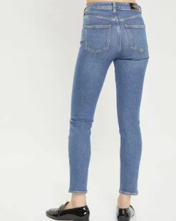 Scotch & Soda Jeans|Jean Slim High Five Taille Haute bleu