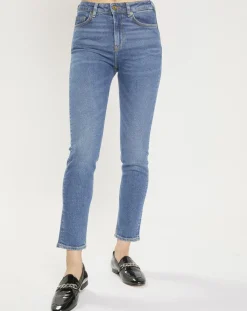 Scotch & Soda Jeans|Jean Slim High Five Taille Haute bleu