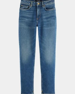 Scotch & Soda Jeans|Jean Slim High Five Taille Haute bleu