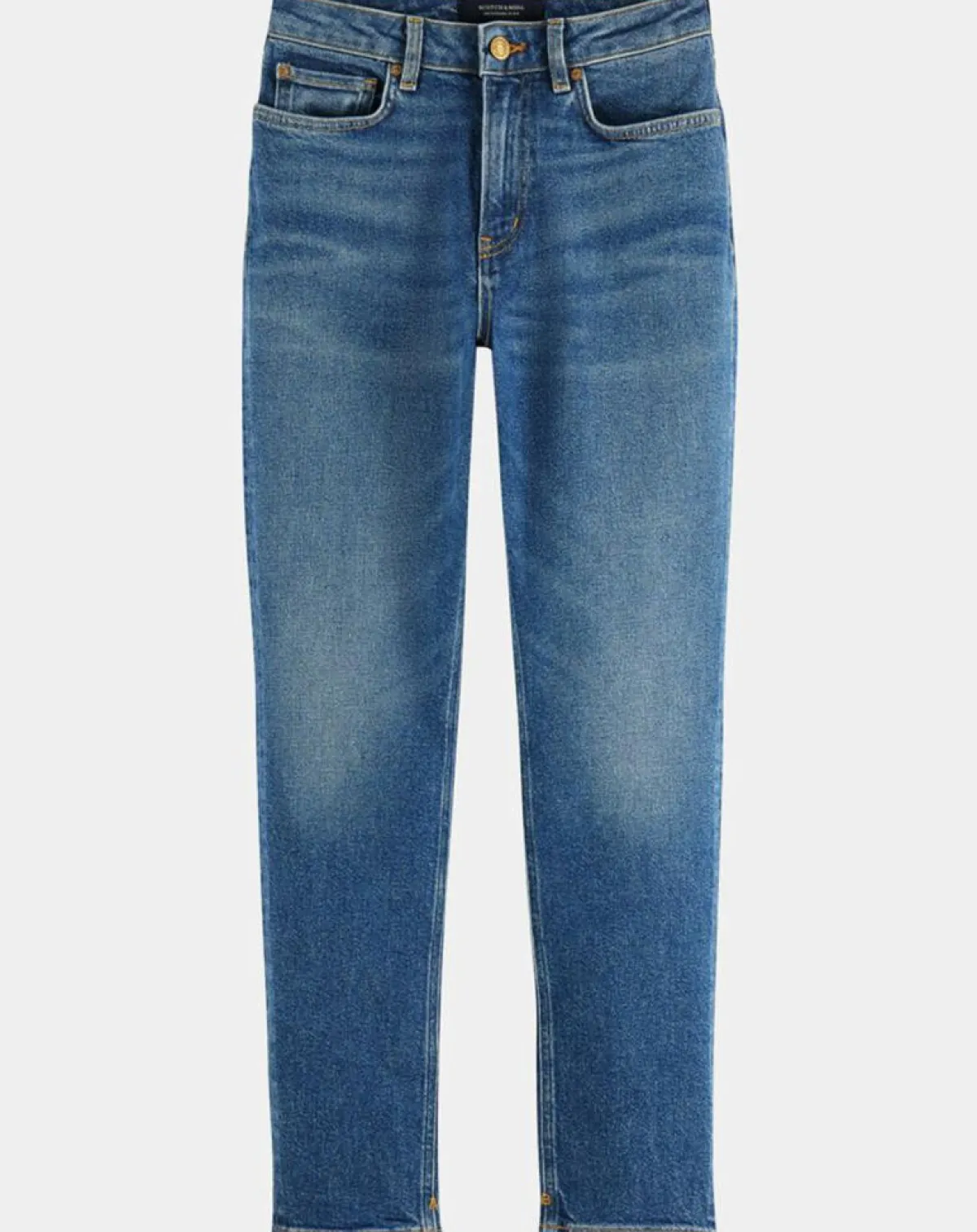 Scotch & Soda Jeans|Jean Slim High Five Taille Haute bleu