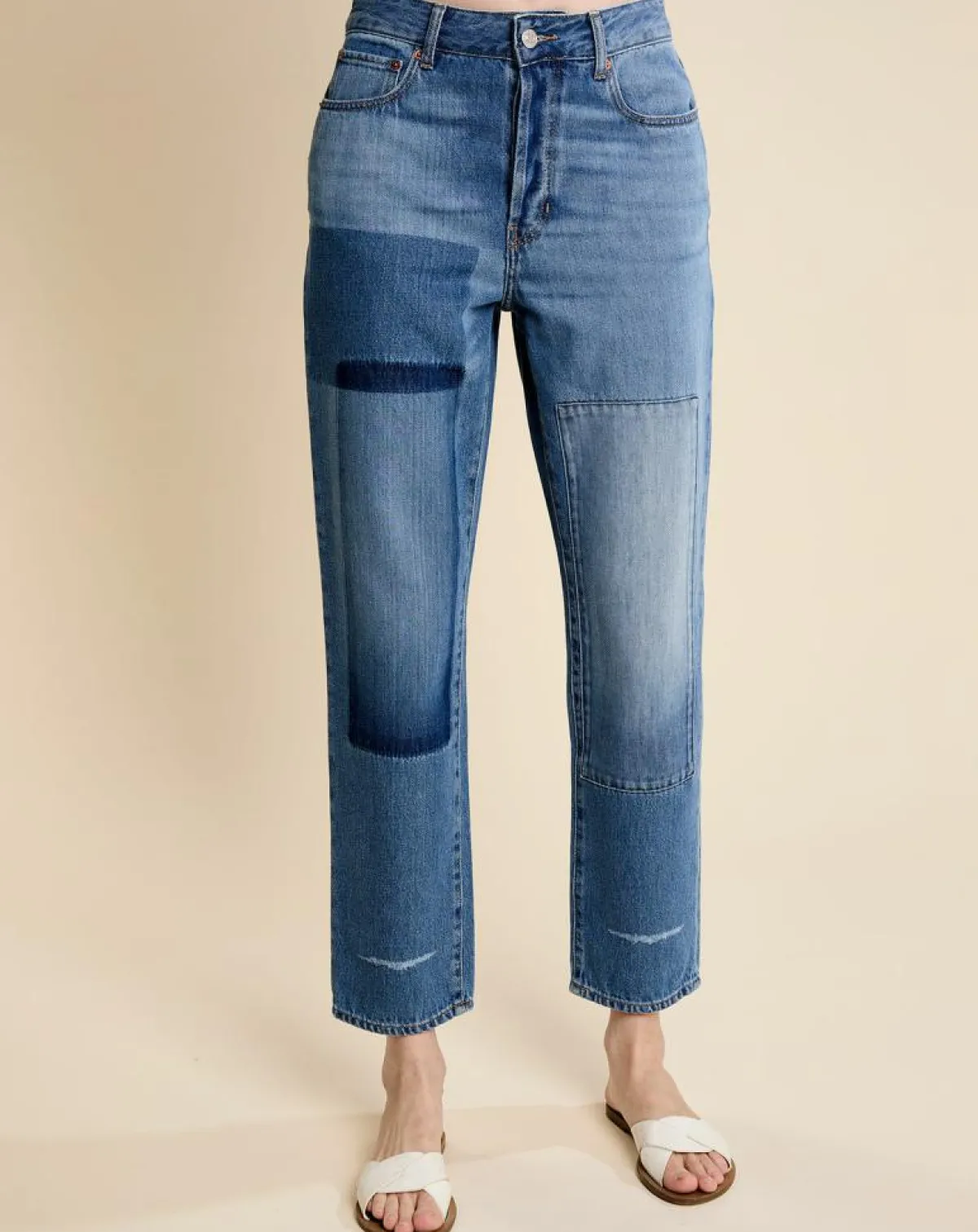 Bellerose Jeans|Jean slim Pam bleu vintage