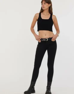 Acquaverde Jeans|Jean slim Scarlett noir