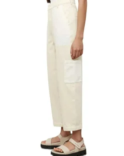 Marc O'Polo Jeans|Jean Taille haute Oversize Patch blanc