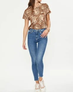 Scotch & Soda Jeans|Jean taille haute Skinny bleu