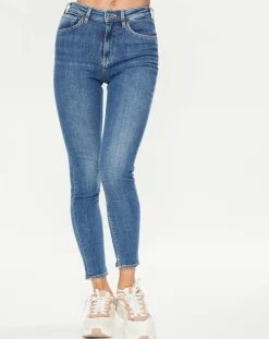 Scotch & Soda Jeans|Jean taille haute Skinny bleu