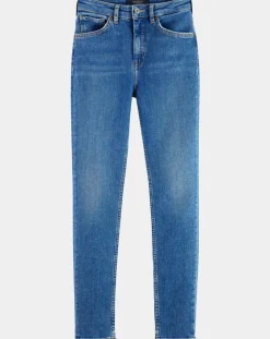 Scotch & Soda Jeans|Jean taille haute Skinny bleu