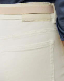Marc O'Polo Jeans|Jean taille haute Wideleg blanc