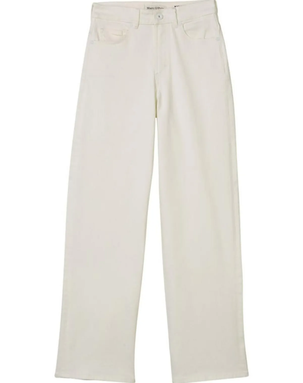 Marc O'Polo Jeans|Jean taille haute Wideleg blanc