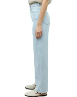 Marc O'Polo Jeans|Jean Widefit Taille haute bleu clair