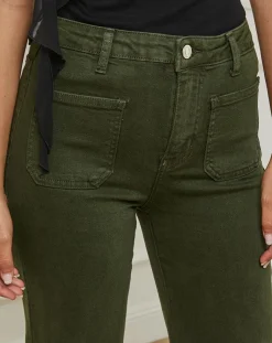 L'Armoire de Suzette Jeans|Jeans Alix kaki