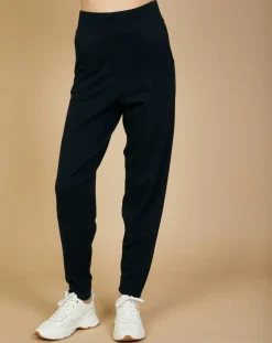 Cashmere Tribu Pantalons|Jogging en Laine Cachemire Olivia noir