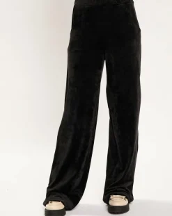 Lauren Vidal Pantalons|Jogging en Velours Zana noir