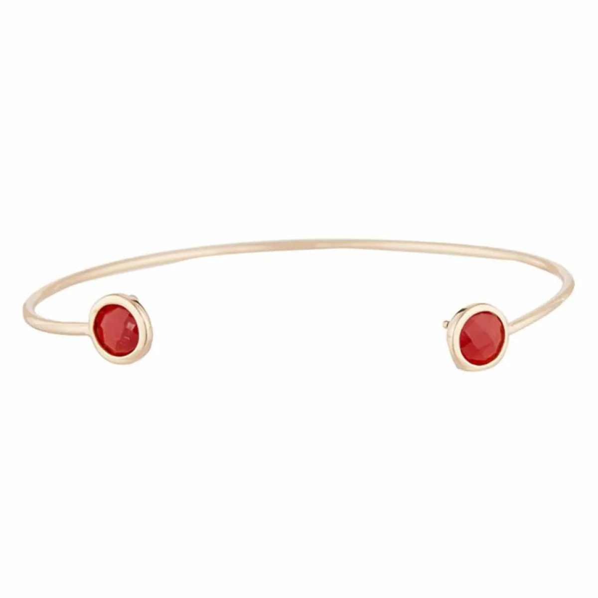 Moonstone Bracelets|Jonc Aya Cornaline en laiton doré