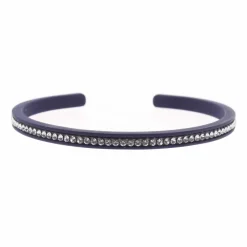 Les Interchangeables Bracelets|Jonc Gomme Strass 1 rang marine