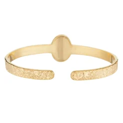 Moonstone Bracelets|Jonc Lola Lapis en laiton doré