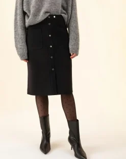 Indies Robes|Jupe Fanny noire