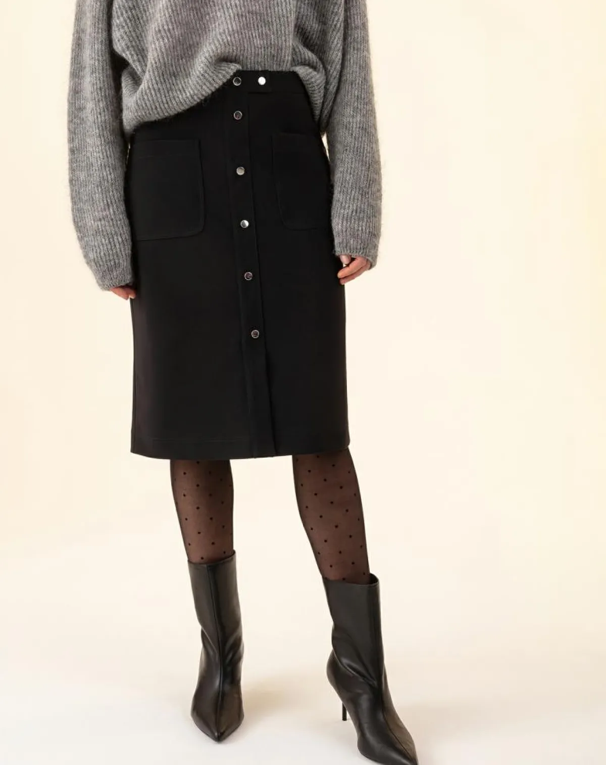 Indies Robes|Jupe Fanny noire