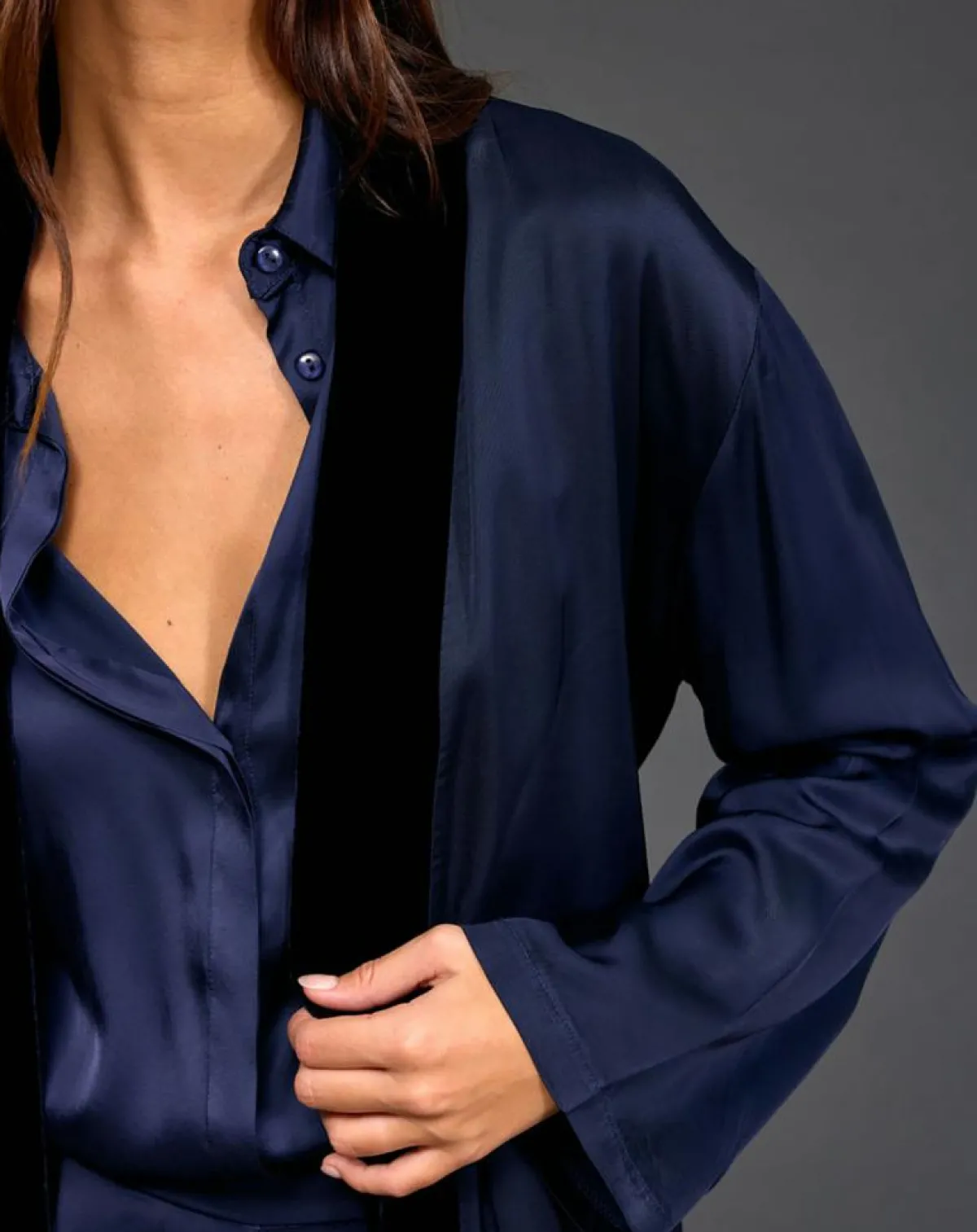 Lauren Vidal Gilets Et Cardigans|Kimono Ambre éclipse