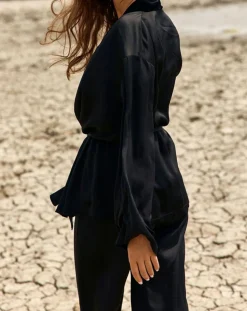 Lauren Vidal Gilets Et Cardigans|Kimono Ambre noir