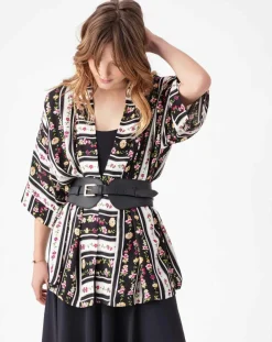 Indies Gilets Et Cardigans|Kimono Hana multicolore