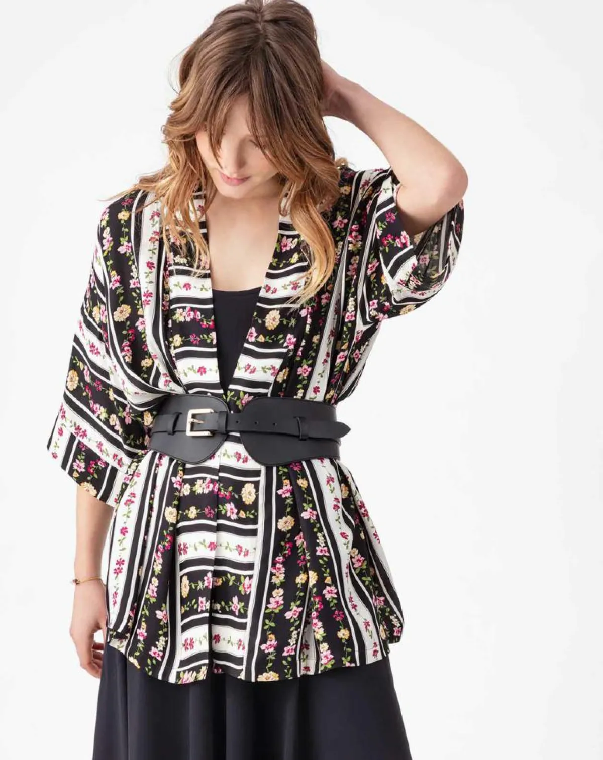 Indies Gilets Et Cardigans|Kimono Hana multicolore
