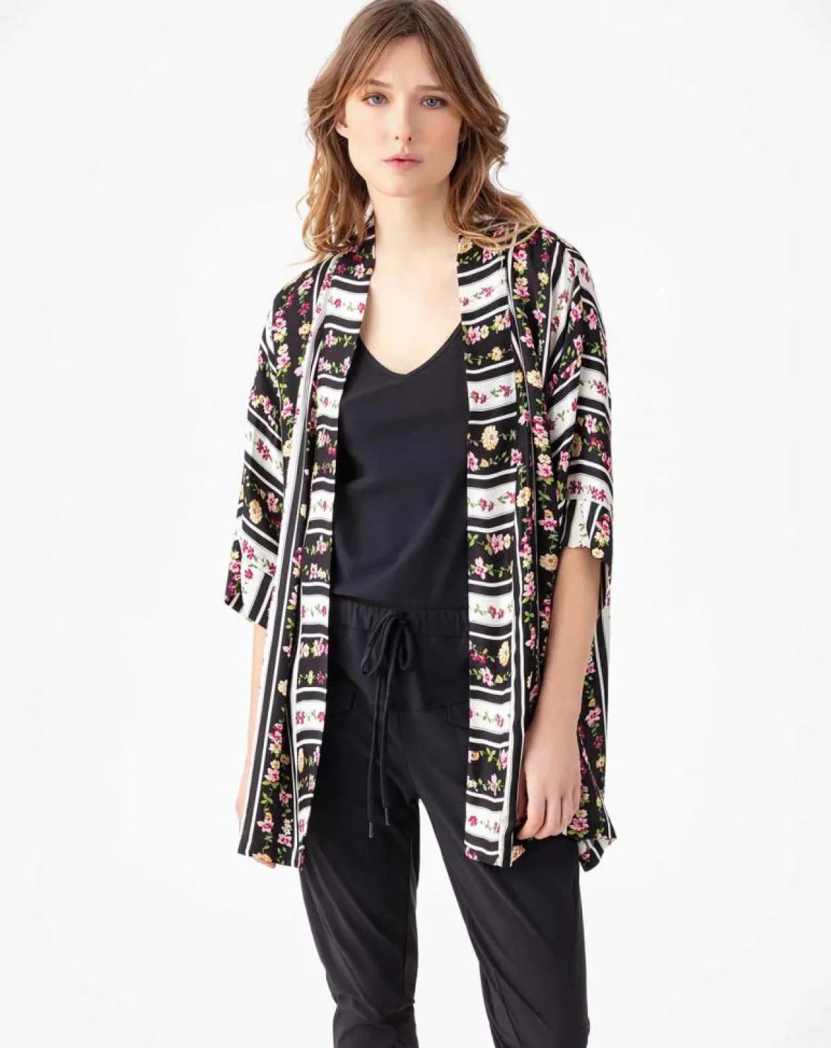 Indies Gilets Et Cardigans|Kimono Hana multicolore