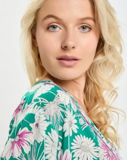 Passionata Lingerie, Nuit|Kimono Naya imprimé grandes fleurs multicolore