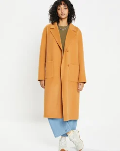 Lou Andrea Manteaux|Manteau 100% Laine Chloe light camel
