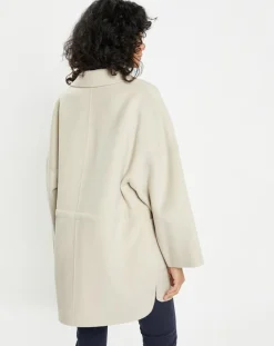 Lou Andrea Manteaux|Manteau 100% Laine Stessy grege