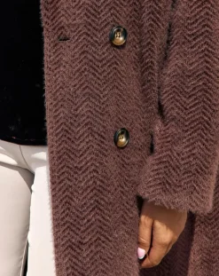 Lauren Vidal Manteaux|Manteau Aska raisin