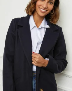 L'Armoire de Suzette Manteaux|Manteau Bleuet marine